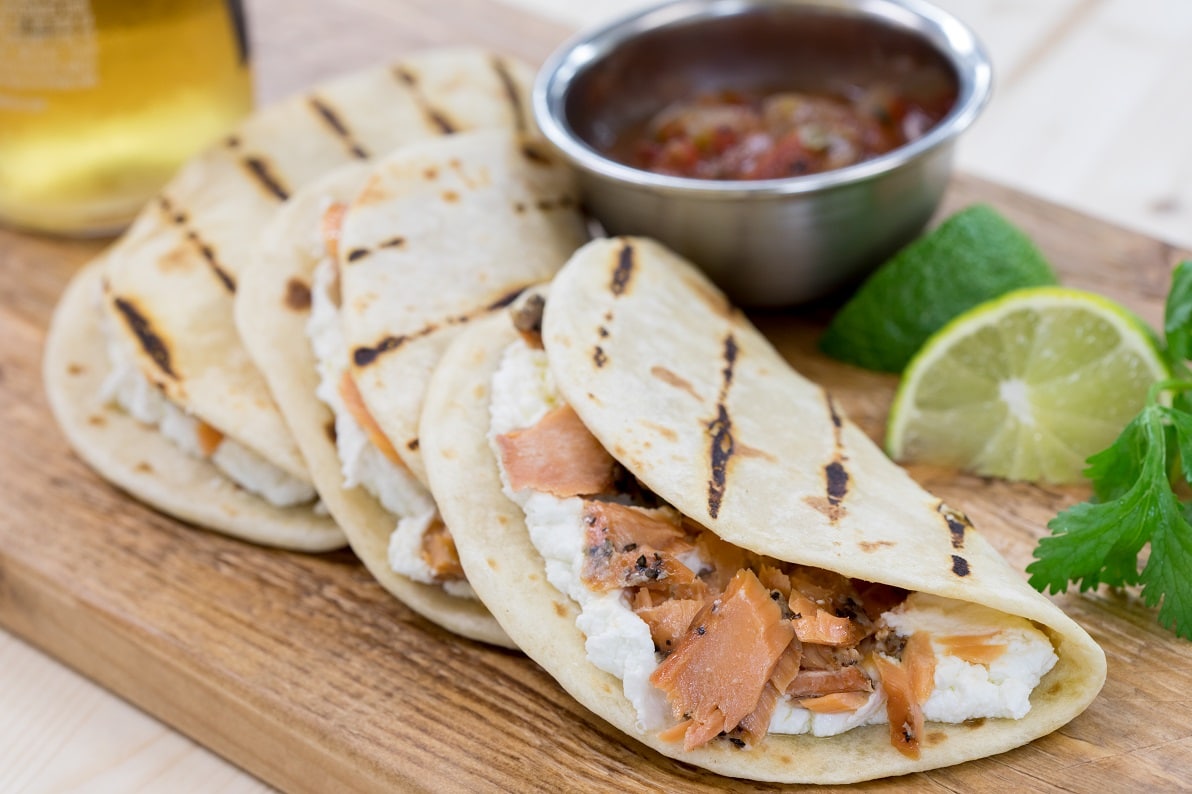 Smoked Salmon Quesadillas Recipe King And Prince Seafood