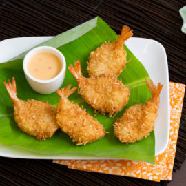 Coconut Shrimp with Sweet Soy Coconut Sauce