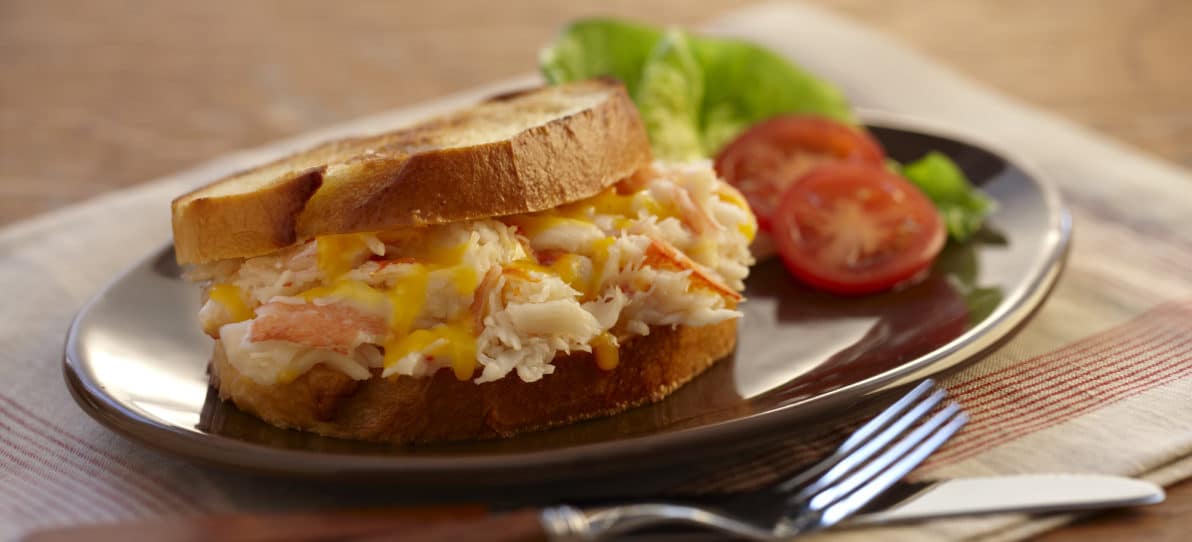 Crab and Seafood Cheddar Melt