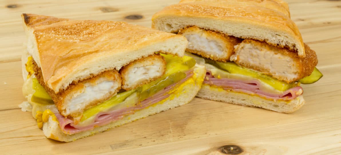 Pescatarian Cuban Pollock Sandwich