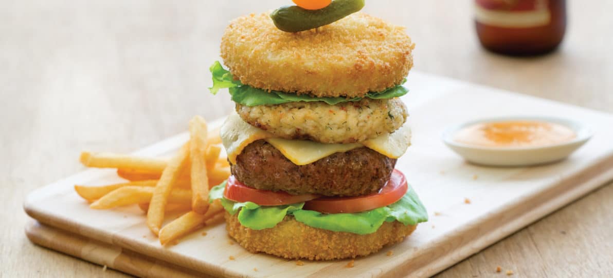 Land & Sea Prime Rib Burger