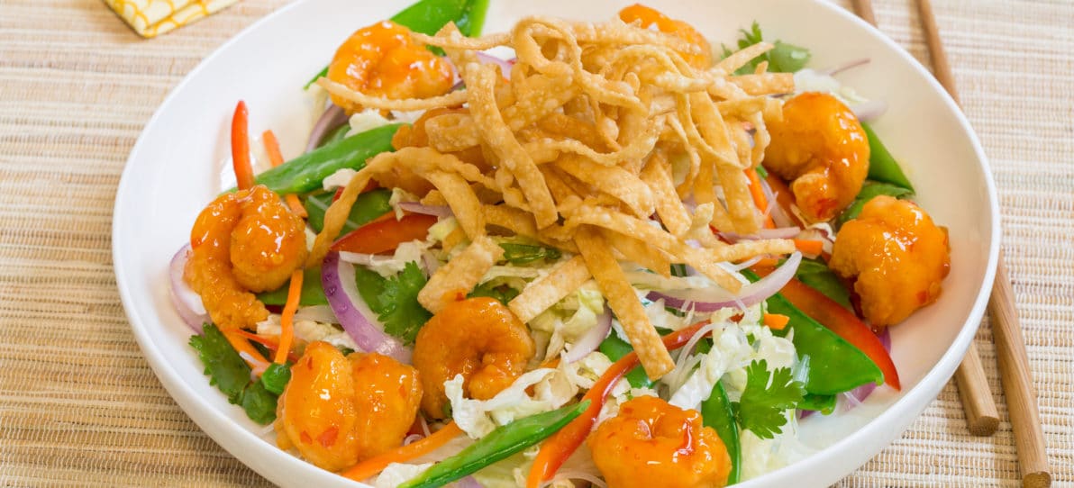 Crispy Thai Shrimp Noodle Salad