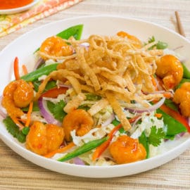 Crispy Thai Shrimp Noodle Salad