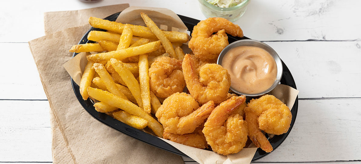 Shrimp deals basket menu