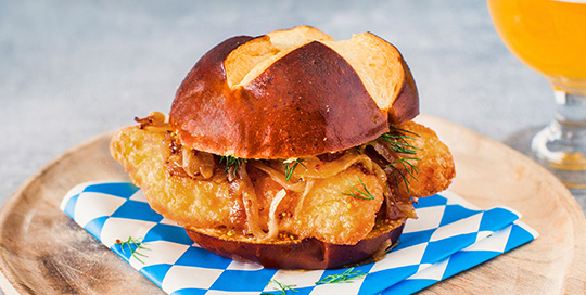 Tavern Battered® Cod Pretzel Bun Sandwich